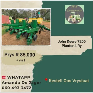John Deere 7200 Planter 4 Ry