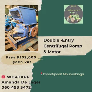 Double-Entry Centrifugal Pomp & Motor