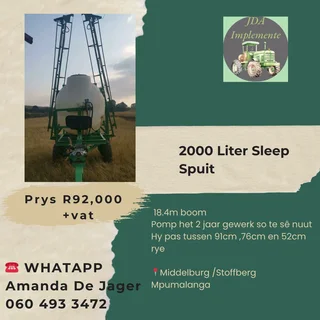 2000 Liter Sleep Spuit