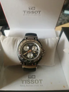 Tissot T-Race Chronograph Black Face Mens Watch for sale atch