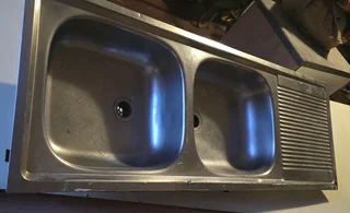 Stainless Steel Sit On Kitchen Sink 50X120