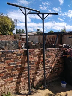 Heavy-duty steel washing lines poles for sale 0717818283