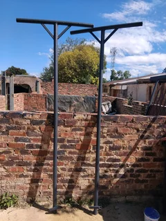 Heavy-duty steel washing lines poles for sale 0717818283