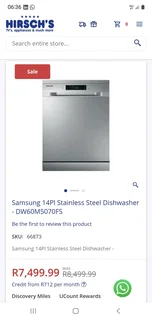 Samsung 14 place dishwasher