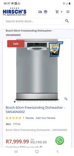 Bosch 13 place dishwasher