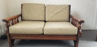 2 Seat Imbuia Couch