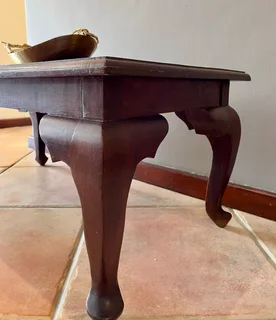 Solid Imbuya Wood Coffee Table – Vintage, 30 Years Old