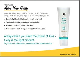 All the benefits of the Aloe Vera plant in a tube always at hand