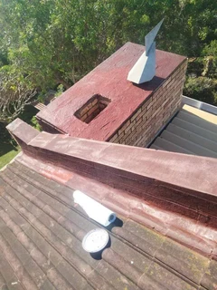 Fireplace installation and waterproofing