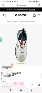 Men&#39;s SQUASH shoes..HITEC,size 10...3 weeks old &amp; have NOT yet been worn in !!