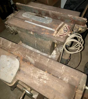 Vintage Table Saw with Side-by-Side Planer