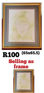 Golden frame 65x65.5