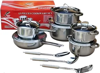 15 piece dolphin cookware set