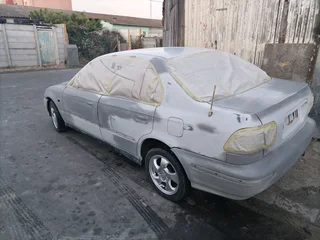 Panel beating spray painting