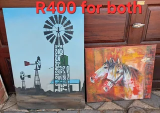 Paintings R400 for both