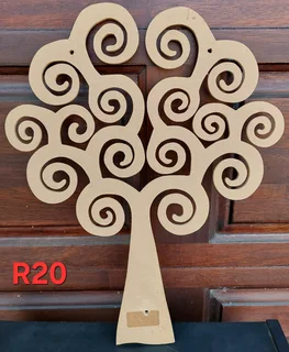 Wooden tree decore49cm/40cm