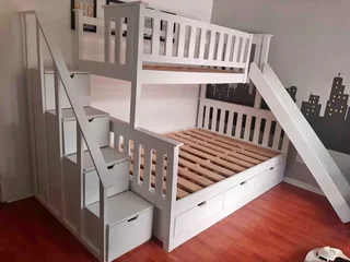 Bunk beds with storage