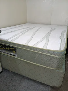 Orthopedic Supreme KING SIZE BED WITH BAMBOO MATTRESS. URGENT SALE!! PRICE NEGOTIABLE.