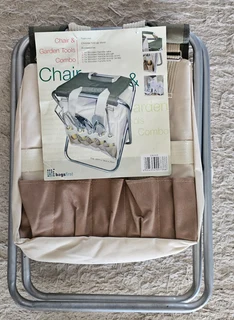 Multifunctional Portable Folding Chair / Stool &amp; Garden Tool Bag Combo. New!