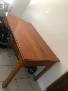 Solid Wooden 2-Drawer Desk