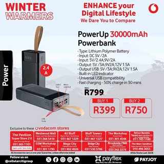 PowerUp 30000mAh powerbank