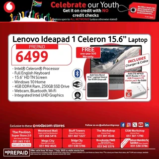 Lenovo ideapad 1 celeron 15 6"