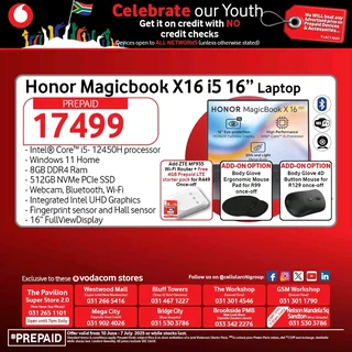 Honor Magicbook X16 i5 16" Laptop