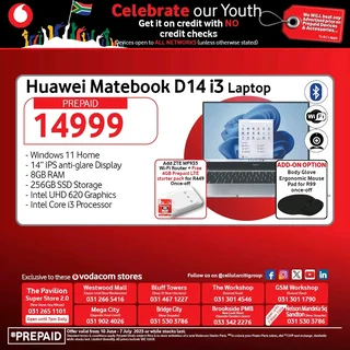 Huawei Matebook D14 i3 Laptop 256gb