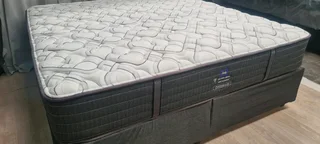 KING EXTRA LENGTH BED WITH POCKET SPRING AND BASES