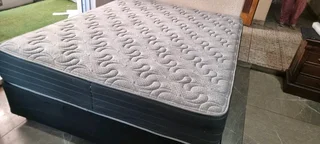 Queen Bed With Pocket Spring Matress Plus Bed Base Selling For R3750