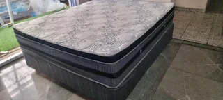 Queen Bed With Thick Heavy Duty Pillowtop Matress And Bed Base Selling For R4500