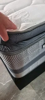 QUEEN BED WITH THICK HEAVY DUTY PILLOWTOP MATRESS AND BASE R4500