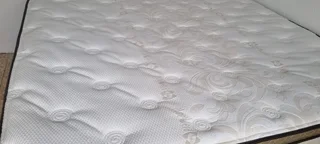 QUEEN BED WITH THICK HEAVY DUTY MATRESS AND BASE SELLING FOR R3500