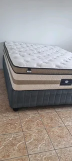 QUEEN BED WITH THICK HEAVY DUTY MATRESS AND BASE SELLING FOR R3500