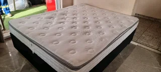 Queen Bed With Pillowtop Matress Plus Base Selling For R2700