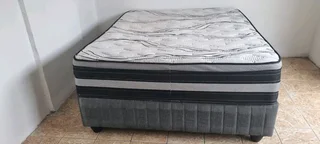 Queen Bed With Thick Heavy Duty Matress And Base Selling For R4500