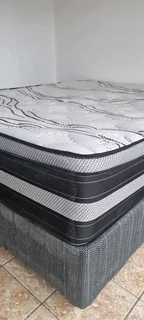 QUEEN BED WITH THICK HEAVY DUTY MATRESS AND BASE SELLING FOR R4500