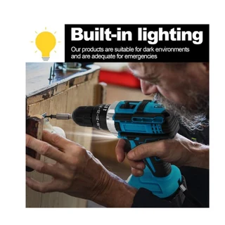 2 in 1 Combo 68V Lithium Electric Drill and Wrench Set