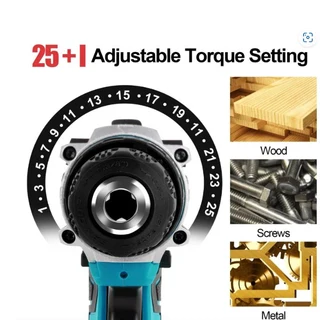 2 in 1 Combo 68V Lithium Electric Drill and Wrench Set