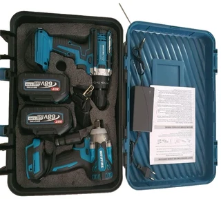 2 in 1 Combo 68V Lithium Electric Drill and Wrench Set