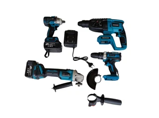 4 in 1 Cordless Power Tool set. Lithium battery operated