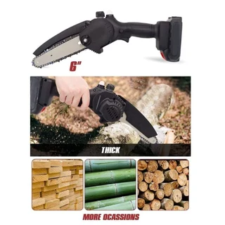 6 Inch - Portable Chain Saw - 2 x 48V Battery pack