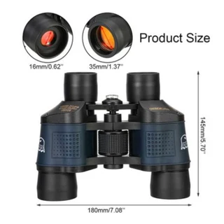 60x60HD Binoculars  Professional High-Power Low Light Outdoor Red Film