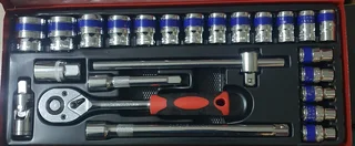 24pcs 1/2&#34; Drive Set Chrome Vanadium