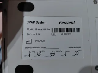 Resvent Cpap system