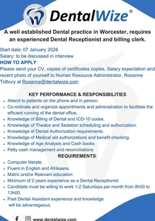 receptionist - Ad posted by Roxanne Tidbury