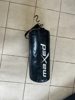 Punching bag and hooks