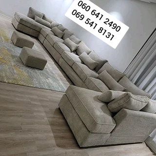 modular couch in velvet