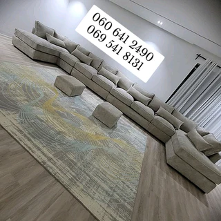 modular couch in velvet