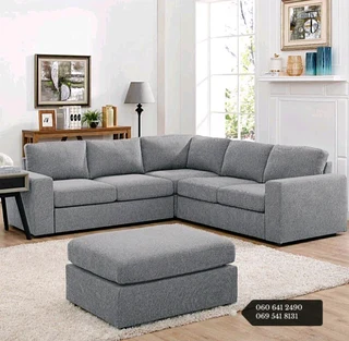 L-Shaped, modular couch.